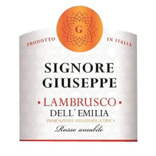 Petillant - Mousseux Lambrusco Rouge - Signore Giuseppe - Vin pétillant - 75 cl
