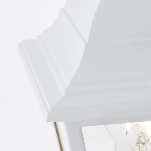 Lampadaire extérieur - BRILLIANT - NISSIE - Blanc - Métal/Verre - 1xE27 60W - IP44
