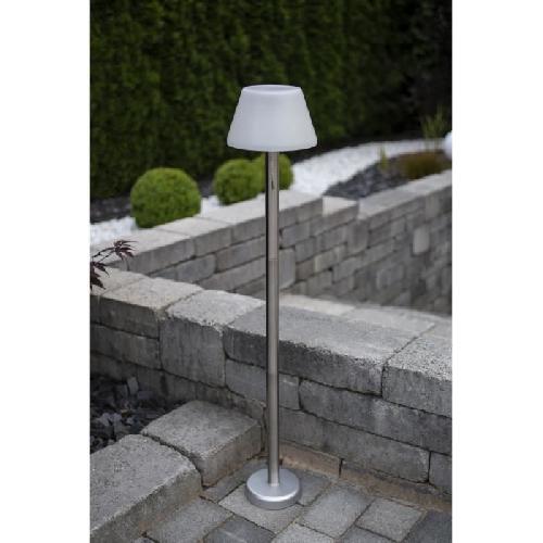 Decoration Lumineuse Lampadaire solaire GALIX tres éclairant - 100 Lm - H 102.5-75-46 x Ø 20 cm