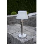 Decoration Lumineuse Lampadaire solaire GALIX tres éclairant - 100 Lm - H 102.5-75-46 x Ø 20 cm