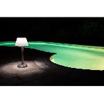 Decoration Lumineuse Lampadaire solaire GALIX tres éclairant - 100 Lm - H 102.5-75-46 x Ø 20 cm