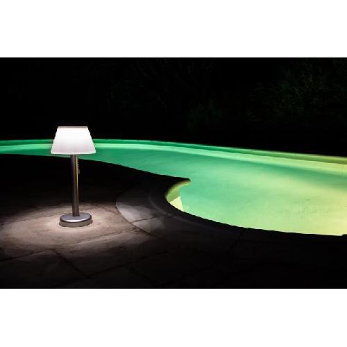 Decoration Lumineuse Lampadaire solaire GALIX tres éclairant - 100 Lm - H 102.5-75-46 x Ø 20 cm