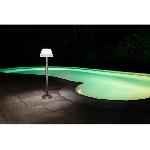 Decoration Lumineuse Lampadaire solaire GALIX tres éclairant - 100 Lm - H 102.5-75-46 x Ø 20 cm