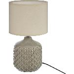Lampe A Poser Lampe a poser - E14 - 60 W - H. 36.5 cm - Taupe