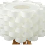 Lampe A Poser Lampe a poser en bambou - E14 - 40 W - H. 55 cm - Blanc