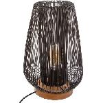 Lampe A Poser Lampe a poser en metal filaire - E27 - 40 W - H. 40.5 cm - Noir
