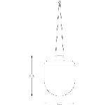 Decoration Lumineuse Lampe a suspendre en résine rechargeable USB 200 Lumens - GALIX