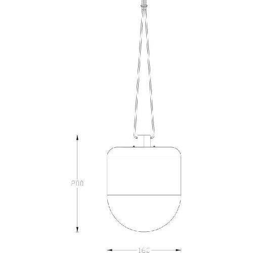 Decoration Lumineuse Lampe a suspendre en résine rechargeable USB 200 Lumens - GALIX