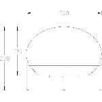 Lampadaire - Lampe De Jardin Lampe d'extérieur sphérique en résine sur pieds - Galix