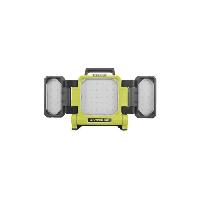 Lampe De Chantier RYOBI - Triple panneau lumineux LED 18V ONE+ - 3 intensités : 3000 / 1200 / 500 Lum. - panneaux 360°. panneau central 130° - RLP18-0