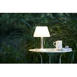 Lampadaire - Lampe De Jardin Lampe de table solaire G2 tres éclairante - GALIX - 100 Lumens - Plastique et tube en inox