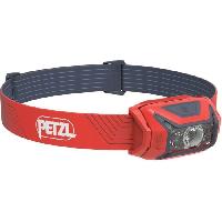 Lampe Frontale Multisport Lampe frontale - PETZL - ACTIK - Running - Trekking - 450 lumens - 3 piles AAA-LR03 incluses - Rouge