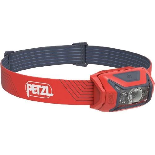 Lampe Frontale Multisport Lampe frontale - PETZL - ACTIK - Running / Trekking - 450 lumens - 3 piles AAA/LR03 incluses - Rouge