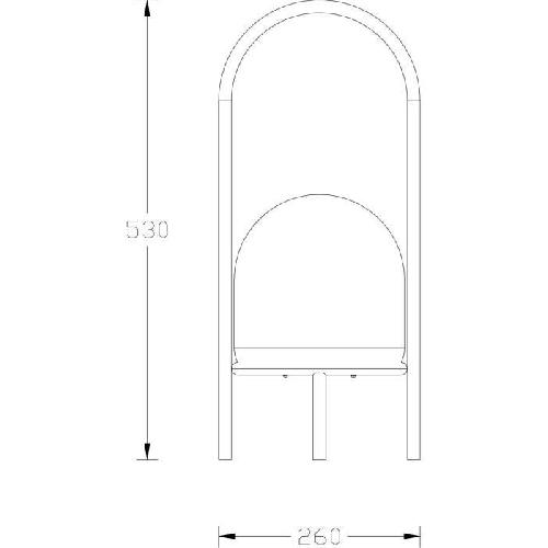 Decoration Lumineuse Lampe rechargeable USB en résine sur 4 pieds 200 Lumens H53 cm - GALIX