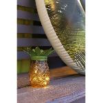 Decoration Lumineuse Lampe solaire Ananas - GALIX - Métal/Verre - 5 LED - 8h d'éclairage