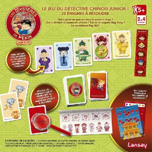 Jeu De Societe - Jeu De Plateau LANSAY - LES MYSTeRES DE PÉKIN - Jeu de société - Version Junior - 2 a 4 joueurs - Des 5 ans