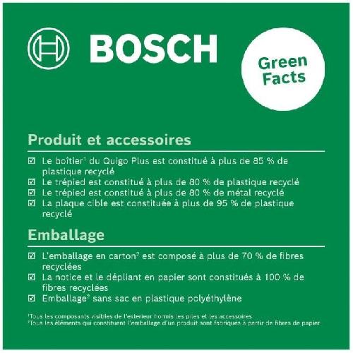 Longueur (telemetre - Laser Mesureur) Laser ligne en croix Bosch - Quigo + -Portee 7 m. livre avec piles. trepied 1.1m et coffret-