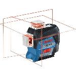 Laser lignes - BOSCH - GLL 3-80 C - 3 lignes 360° - Batterie 12V - Précision 0.2 mm