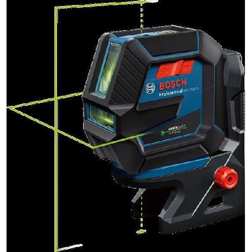 Longueur (telemetre - Laser Mesureur) Laser vert 2 points et lignes GCL 2-50 G avec support RM 10 - BOSCH - 0601066M00