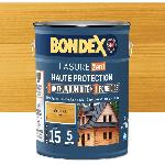 Peinture - Vernis - Traitement (lasure - Effets Decoratifs) Lasure 2 en 1 Haute protection - Chene clair satin - BONDEX - 5 L