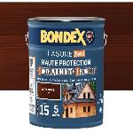 Peinture - Vernis - Traitement (lasure - Effets Decoratifs) Lasure 2 en 1 Haute protection - Chene foncé satin - BONDEX - 5 L