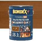 Peinture - Vernis - Traitement (lasure - Effets Decoratifs) Lasure 2 en 1 Haute protection - Chene moyen satin - BONDEX - 5 L