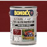 Peinture - Vernis - Traitement (lasure - Effets Decoratifs) Lasure opaque Tres haute protection - Rouge basque RAL 3004 satin - BONDEX - 5 L