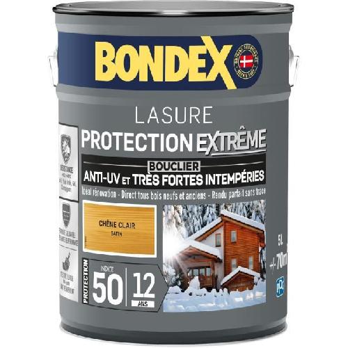 Peinture - Vernis - Traitement (lasure - Effets Decoratifs) Lasure pour bois protection extreme 12 ans chene clair 5L Bondex