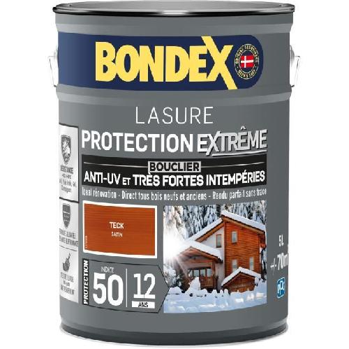 Peinture - Vernis - Traitement (lasure - Effets Decoratifs) Lasure pour bois protection extreme 12 ans teck 5L Bondex