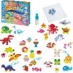 Jeu De Perle A Repasser - Jeu De Perle A Fixer Le coffret creatif 4 en 1 - AQUABEADS - 35072 - 1900 perles pour creations a vaporiser