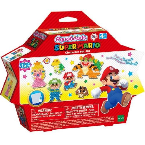 Jeu De Perle A Repasser - Jeu De Perle A Fixer Le kit Super Mario - AQUABEADS - Perles qui collent avec de l'eau