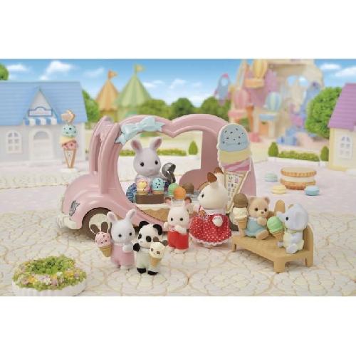 Figurine Miniature - Personnage Miniature Le marchand de glace ambulant - SYLVANIAN FAMILIES - 5651 - Extérieur - Rose - A partir de 3 ans