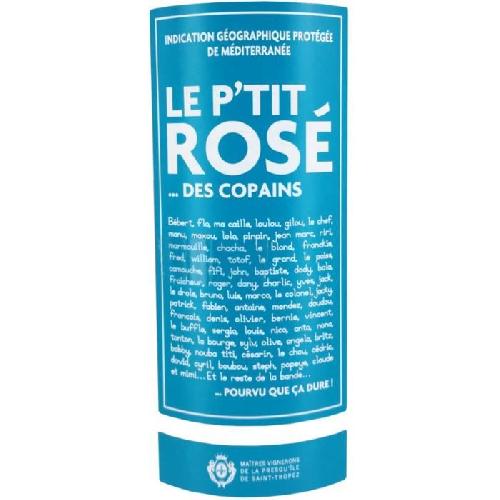Vin Rose Le P'tit Rosé des Copains Méditerranée - Vin rosé