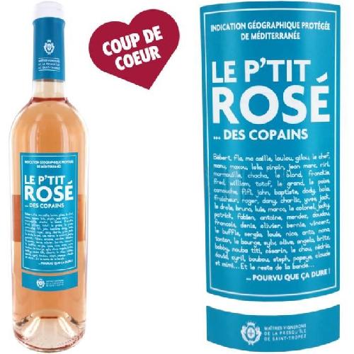 Vin Rose Le P'tit Rosé des Copains Méditerranée - Vin rosé