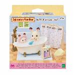 Figurine Miniature - Personnage Miniature Le set baignoire et douche - SYLVANIAN FAMILIES - 5739 - Ensemble de salle de bain avec accessoires