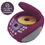 Lecteur Cd - Radio - Boombox Lecteur CD Bluetooth La Reine des Neiges avec Effets Lumineux - LEXIBOOK - Transportable - Karaoke - Bleu