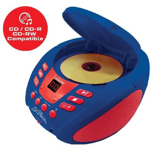 Lecteur Cd - Radio - Boombox Lecteur CD Bluetooth Spider-Man avec Effets Lumineux