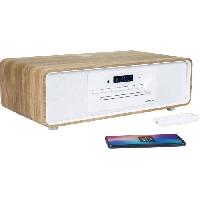 Lecteur Musique Micro-chaîne Bluetooth - THOMSON - Blanche et Noire - Radio FM/CD/MP3/USB. 60W. Égaliseur