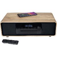 Lecteur Musique Micro-chaîne Bluetooth - THOMSON - Noir - Radio FM/CD/MP3/USB/Induction. 60W. Égaliseur. Télécommande. Alim. 230V