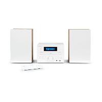 Lecteur Musique Microchaîne - THOMSON - COSY MIC121BT - Lecteur CD. Bluetooth. Radio FM. MP3. USB - Bois et Blanc