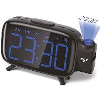 Lecteur Musique Radio réveil avec projection de l'heure - CGV - CR-P10 - Double alarme - Gros boutons - Utilisation facile