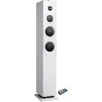 Lecteur Musique Tour de son Bluetooth INOVALLEY HP33-CD - Lecteur CD - Haut-parleurs 100 Watts - Blanc