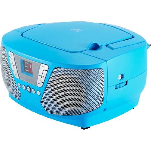 Baladeur - Lecteur Cd - Cassette Lecteur Radio CD Portable - BIGBEN INTERACTIVE - CD60BLSTICK - Bleu + Stickers