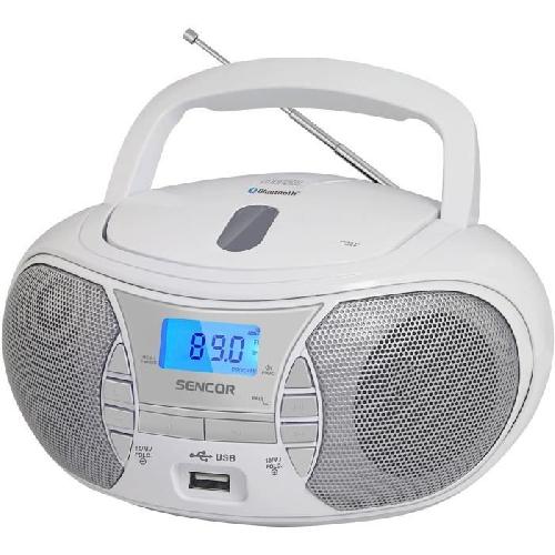 Baladeur - Lecteur Cd - Cassette Lecteur Radio CD - SENCOR - SPT 2700 WH - 3 W - CD - Bluetooth - MP3 - Blanc