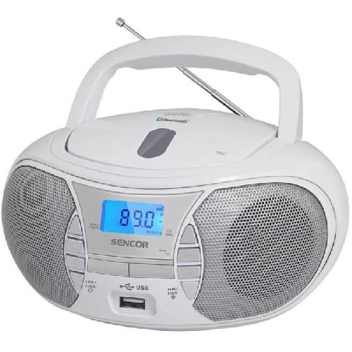 Baladeur - Lecteur Cd - Cassette Lecteur Radio CD - SENCOR - SPT 2700 WH - 3 W - CD - Bluetooth - MP3 - Blanc