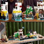Jeu D'assemblage - Jeu De Construction - Jeu De Manipulation LEGO 10320 Icons La Forteresse de l'Eldorado. Kit de Maquette pour Adultes avec Bateau Pirate et 8 Minifigurines