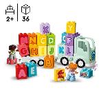 Jeu D'assemblage - Jeu De Construction - Jeu De Manipulation LEGO 10421 DUPLO Ma Ville Le Camion de l'Alphabet. Jouet d'Apprentissage de l'Alphabet pour Enfants Des 2 Ans