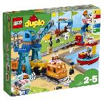 LEGO 10875 DUPLO Le Train De Marchandises avec Son et Lumiere - Jeu de Construction pour Enfant 2-5 Ans