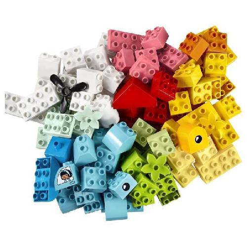 Jeu D'assemblage - Jeu De Construction - Jeu De Manipulation LEGO 10909 DUPLO Classic La Boîte Coeur Premier Set. Jouet Educatif. Briques de construction pour Bébé 1 an et demi
