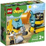 LEGO 10931 DUPLO Le Camion Et La Pelleteuse. Engin de chantier Jouet Pour Les Enfants De 2 ans et +